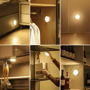Contemporary corridor led wall spot light cheap wall night light round small led wall sconce lamp with motion sen'sor