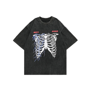 เสื้อยืดคอโปโลผ้าฝ้ายโอเวอร์ไซส์พิมพ์ลายปลอดภัยมองเห็นได้ชัดเจนสีเดียว - Product Image 1