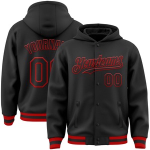 Direct Industry Wholesale Casual Winter Custom White Red-Navy Bomber Full-Snap Varsity Letterman Jacket - Product Image 3