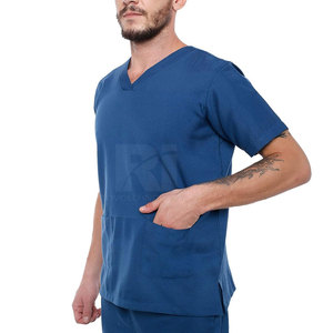 ออกแบบชุดสครับแพทย์ชายของคุณเอง คุณภาพสูง ปรับแต่งได้ 100% ผ้าฝ้าย ระบายอากาศได้ดี ทนทาน ราคาสมเหตุสมผล - Product Image 4