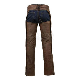 2024 Nouveau Design Hommes Chaps En Cuir Fabriqué En Usine Chaps En Cuir En Cuir De Couleur Unie Chaps Fabricant - Product Image 2