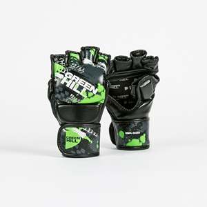 Guantes de Sparring MMA GAMMA STRIKE, Guantes de Cuero PU de Medio Dedo con Logotipo Personalizado Impreso, Guantes de Boxeo de Medio Dedo - Product Image 2