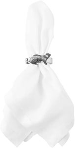 Anneaux de serviette uniques pour la décoration de la maison Étain anglais fin sur une forme de papillon d'écharpe pour les fêtes de mariage et les occasions de printemps - Product Image 2