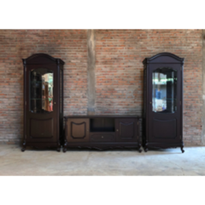 Best Selling Solid Mahogany Wood <b>Wall</b> <b>TV</b> <b>Cabinet</b> Modern Design Home Furniture for Bedroom and Living Room - Product Image 4