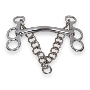 Bocados de Equitación Profesionales Tipo Mariposa, Construcción de Acero Inoxidable Suave, Ajuste Cómodo para Entrenamiento - Product Image 1