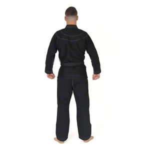 Uniforme de Jiu Jitsu Negro, Traje de Entrenamiento de Artes Marciales Resistente y Elástico con Costuras Reforzadas para Unisex - Product Image 3