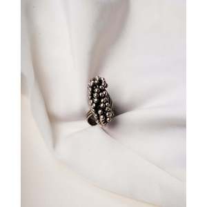 925 Sterling Silver Ghunghru Ring Cultural Collectible Ethnic Cluster Finger Ring for Women - Product Image 2