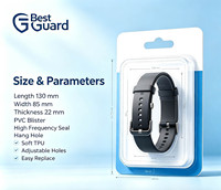 Custom Blister PVC High Frequency Sealed Blister Pack With Paper Card For Smart Watch Band Accessories Retail Display Packaging