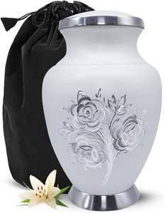 Urnas de cremación clásicas de aluminio 100% de alta calidad para adultos Última llegada del exportador indio para urna funeraria de metal para cenizas - Product Image 1