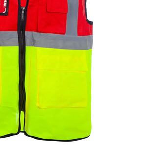 Gilet de sécurité multicolores pour éclairage LED, design unique pour la sécurité, nouveau gilet de sécurité arrivé, construction-trafic, fabriqué au Pakistan - Product Image 5