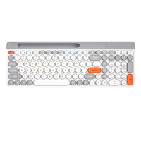 Punk sans fil rvb rétro-éclairé clavier souris Combo USB 2.4g anglais US disposition Membrane pour ordinateur de bureau à domicile