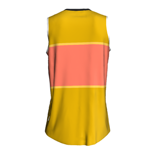 Camiseta de Baloncesto Sublimada Personalizada, Cuello en V, Sin Mangas, Poliéster Transpirable, Uniforme de Equipo Unisex para Adultos - Product Image 5