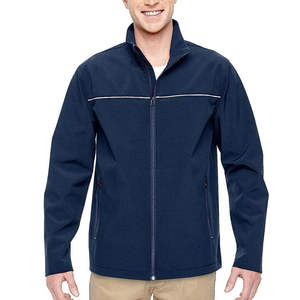 Veste coupe-vent pour homme, vente en gros, haute qualité, personnalisée, randonnée en plein air, décontractée, imperméable, col montant, logo frontal, hiver - Product Image 1