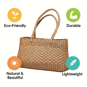 Sac fourre-tout Willow pour femmes, automne-hiver |   Sac fourre-tout à bandoulière léger et de grande capacité, tissé à la main - Product Image 3