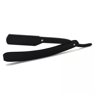 Outil de rasage de gorge pliant professionnel de barbier épilateur de précision rasoir de barbier à bord droit par des roches grises - Product Image 3