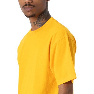 Camiseta amarilla de fábrica al por mayor, OEM ropa de hombre, ropa de calle personalizada, camiseta de Hip Hop, ropa de hombre, Camiseta de algodón - Product Image 3