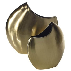 Wedding <b>Table</b> Centerpieces Metal Flower Vases Shiny Finishing Flower Pot - Product Image 3