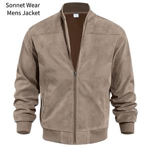Chaqueta Bomber de Moda para Hombre, Informal, con Cierre, Ligera, para Otoño, con Cuello Alto - Product Image 5