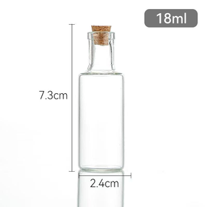 Frasco de vidrio de borosilicato alto con tapón de corcho Durable resistente al calor Almacenamiento de alimentos Té Embalaje de dulces Muestra de bayas de Goji - Product Image 6
