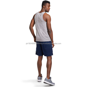 Gran oferta, camiseta sin mangas para hombre, Camiseta deportiva atlética para gimnasio, camiseta sin mangas de algodón orgánico esencial para hombre - Product Image 4