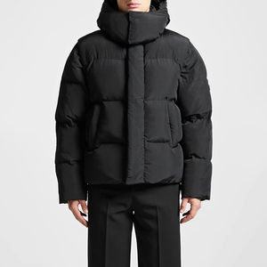 Veste en duvet d'extérieur épaisse et chaude pour l'hiver Veste polaire à capuche personnalisée de haute qualité pour hommes - Product Image 3