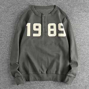 OEM Custom 100% high quality Colorful Men's sweatshirt Cotton Fleece <b>Green</b>,<b>Black</b>,Gray 80% Cotton / 20% Polyester - Product Image 2