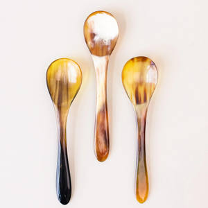 Cuillères de luxe en corne de buffle accessoires de table faits à la main produits de la plus haute qualité à vendre - Product Image 1