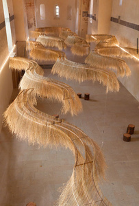 Décoration murale en raphia naturel, faite à la main au Vietnam - Product Image 5