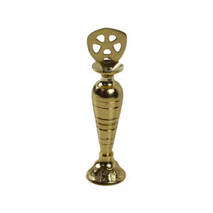 Surmedani de latón para mantener Surma en polvo Surmedani con aspecto único y atractivo Forma redonda Color dorado - Product Image 3