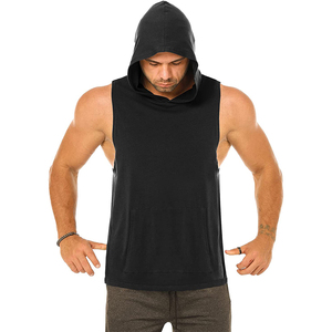Wholesale Custom Made <b>Workout</b> Bodybuilding Sleeveless <b>Hoodie</b> Breathable Customize Logo Design Custom Colors Gym <b>Hoodie</b> For Men - Product Image 6