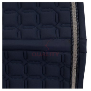 Premium quilted English <b>saddle</b> pad soft breathable lining durable construction for comfort and stability riding sessions - Product Image 3
