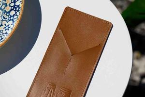 Porte-Couverts de Luxe Pliable en Cuir Véritable Fait Main Rustique et Écologique pour Restaurant, Organisateur de Vaisselle Durable LCH-0044 - Product Image 2