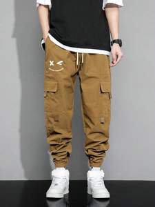 Pantalones Cargo de estilo nuevo para hombre, estilo de seis bolsillos, calidad fina, impermeable, patrón sólido, logotipo personalizable, el mejor Material, pantalones de chándal - Product Image 3