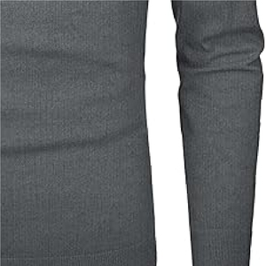 Venta al por mayor nueva calidad profesional de los hombres de cuello redondo grueso de primavera suéter de poliéster de color sólido patrón para el invierno - Product Image 5