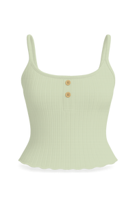 เสื้อกล้ามสายเดี่ยวผ้าริบเนื้อนุ่ม น้ำหนักเบา คอวี ติดกระดุม ผ้าฝ้าย 100% สำหรับฤดูร้อน ชุดเดียว - Product Image 5