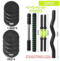 En Stock en España, Juego de Mancuernas Ajustables de 10KG-40KG con Barra de Pesas, Envío Rápido para Uso Doméstico