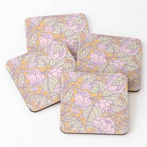 Juego de revestimientos de estilo clásico, 4 piezas de madera/madera de acacia, posavasos impresos para servir té, superventas, utensilios de cocina para el hogar y la cocina - Product Image 2