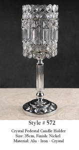 Ensemble de 2 lustres en cristal pour la décoration de noël, lustre argenté au Design élégant pour centre de table de mariage - Product Image 4
