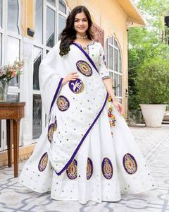 Nouveau haut de prêt-à-porter d'été de Plazzo avec broderie lourde et présentation de travail de séquence sur Dupatta pour les occasions de fête - Product Image 4