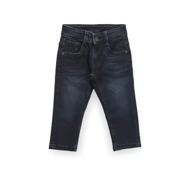 Baby Pants Solid Kids Jeans Casual Boys Denim Pants Soft Girls Fashion Trousers 0-14 Years Old Export From BD Supplier
