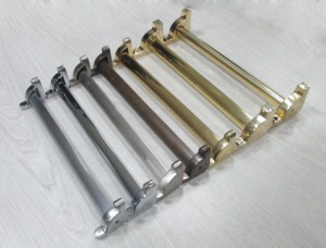 Support de tapis d'escalier en laiton moulé robuste, montage unilatéral, finition polie, tige de tapis de 13 mm - Product Image 6