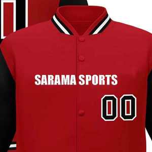 Chaqueta Universitaria Personalizada con Diseño Propio, Chaqueta de Béisbol de Forro Polar para Hombre, Chaquetas Universitarias Lisas al por Mayor - Product Image 2