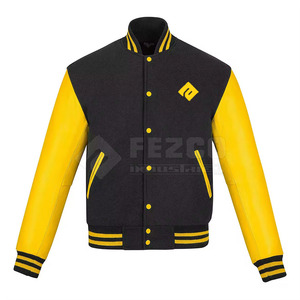 Moda Forward Stand Collar Front Logo con capucha Ecológico Impermeable Chaqueta de invierno Letterman para hombres-Confiable y de moda - Product Image 1