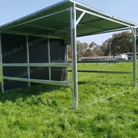 Box de stockage temporaire pour chevaux en plastique et bois, portable, à prix abordable, taille personnalisée, abri pour chevaux