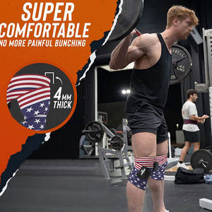 Bandages de genou réglables pour la remise en forme, l'entraînement et la protection des exercices, bandages de genou en matériau durable - Product Image 5