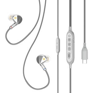 Audífonos Gamer con Cable, Conector Tipo-C, Sonido 3D con Bajos, Driver de Armadura Balanceada, Resistentes al Agua IPX-6, Música Disponible, Gran Venta - Product Image 1