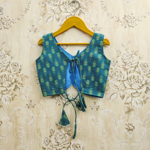 Lehenga Choli Largo de Poliéster Verde Pista para Niñas, Ropa Étnica Estampada para Diwali, Bodas y Fiestas - Product Image 6