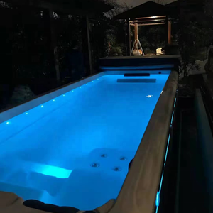 Nouveau design de Monalisa Grand spa de nage en acrylique de <span class=keywords><strong>5</strong></span> <span class=keywords><strong>m</strong></span>ètres <span class=keywords><strong>Piscine</strong></span> extérieure en fibre de verre avec filtre et couvercle - Product Image 6