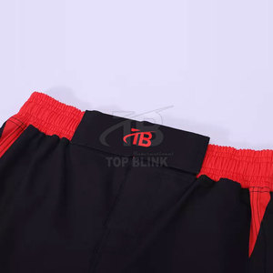 Shorts de boxe MMA en gros d'usine, haute qualité, unis, extensibles, séchage rapide, taille élastique, style uni - Product Image 3
