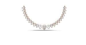 Lujo 10K 18K oro blanco/amarillo VVS Miossanite diamante joyería conjunto boda collares pendientes para fiestas compromisos inoxidable - Product Image 3